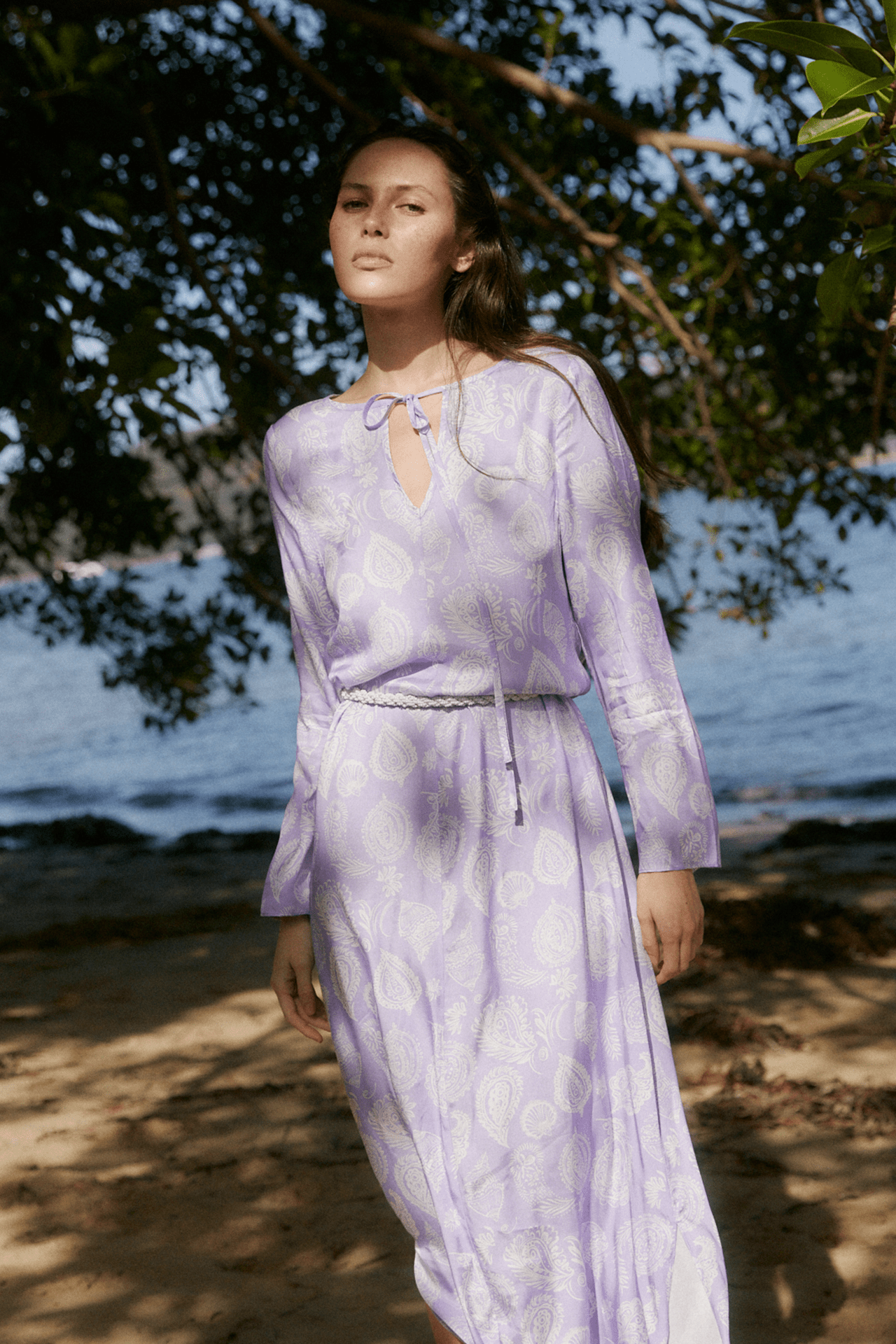 Annie Long Sleeve Slip Dress - Zandra Stone