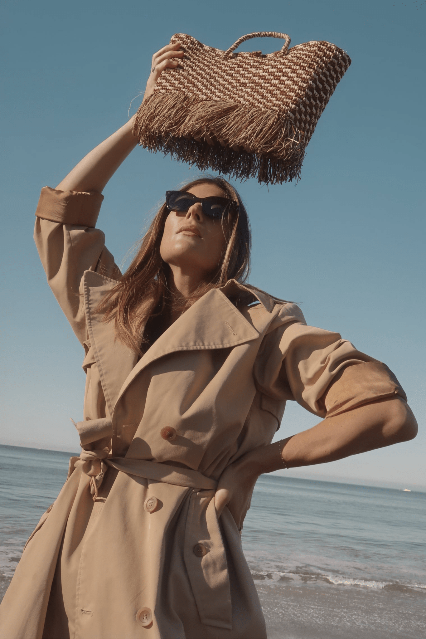 Freya Fringe Straw Handbag - Zandra Stone