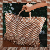 Freya Fringe Straw Handbag - Zandra Stone