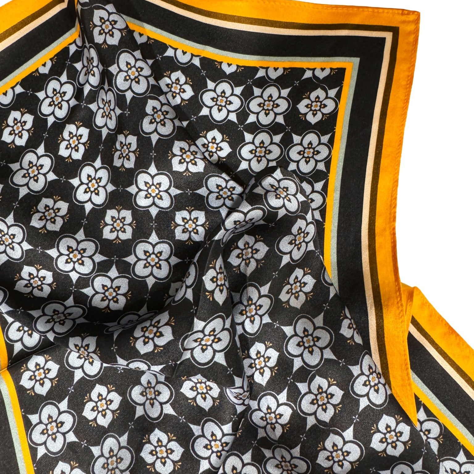 Mosaic Silk Neck Scarf - Zandra Stone