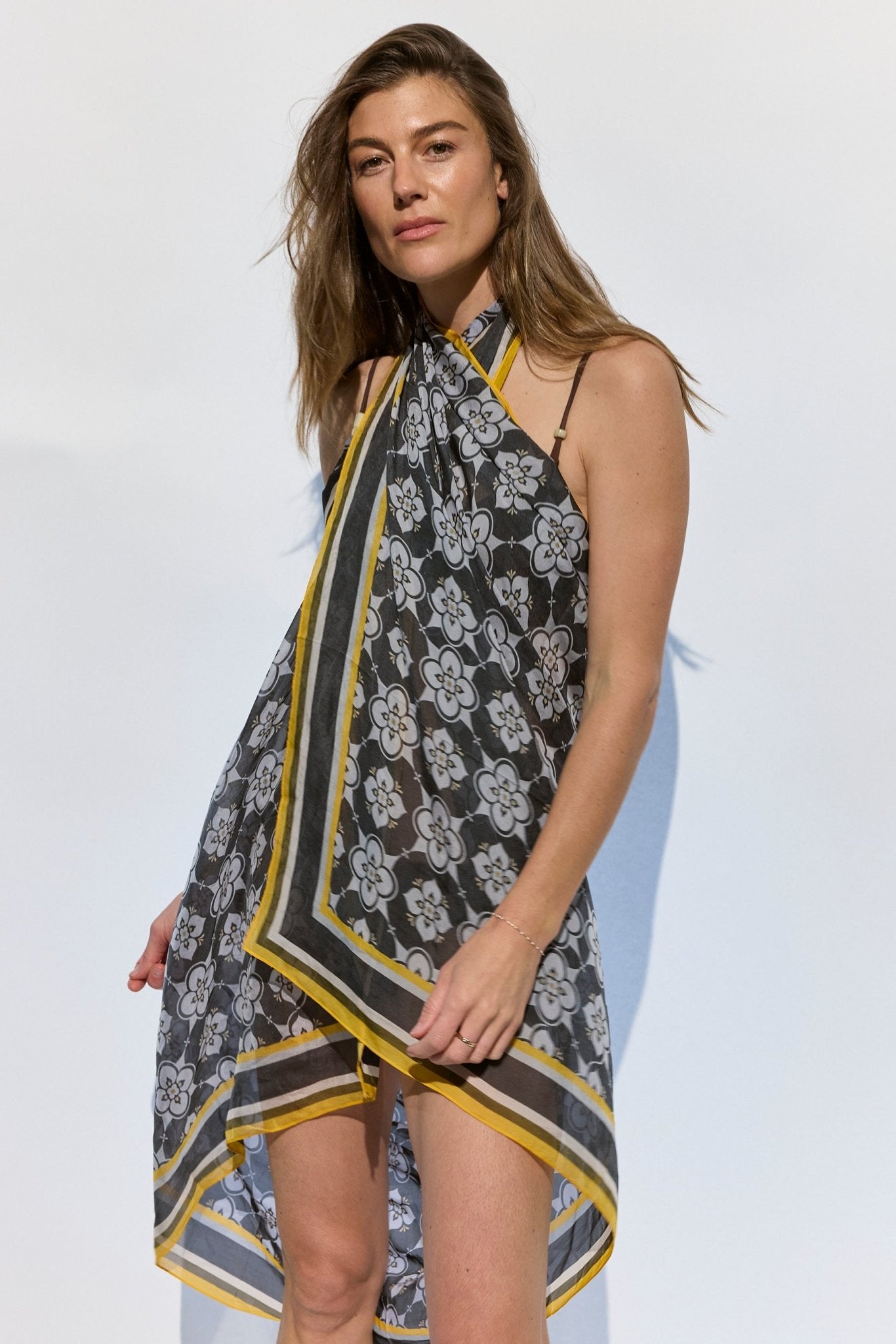 Mosaic Silk Pareo - Extra Large - Zandra Stone