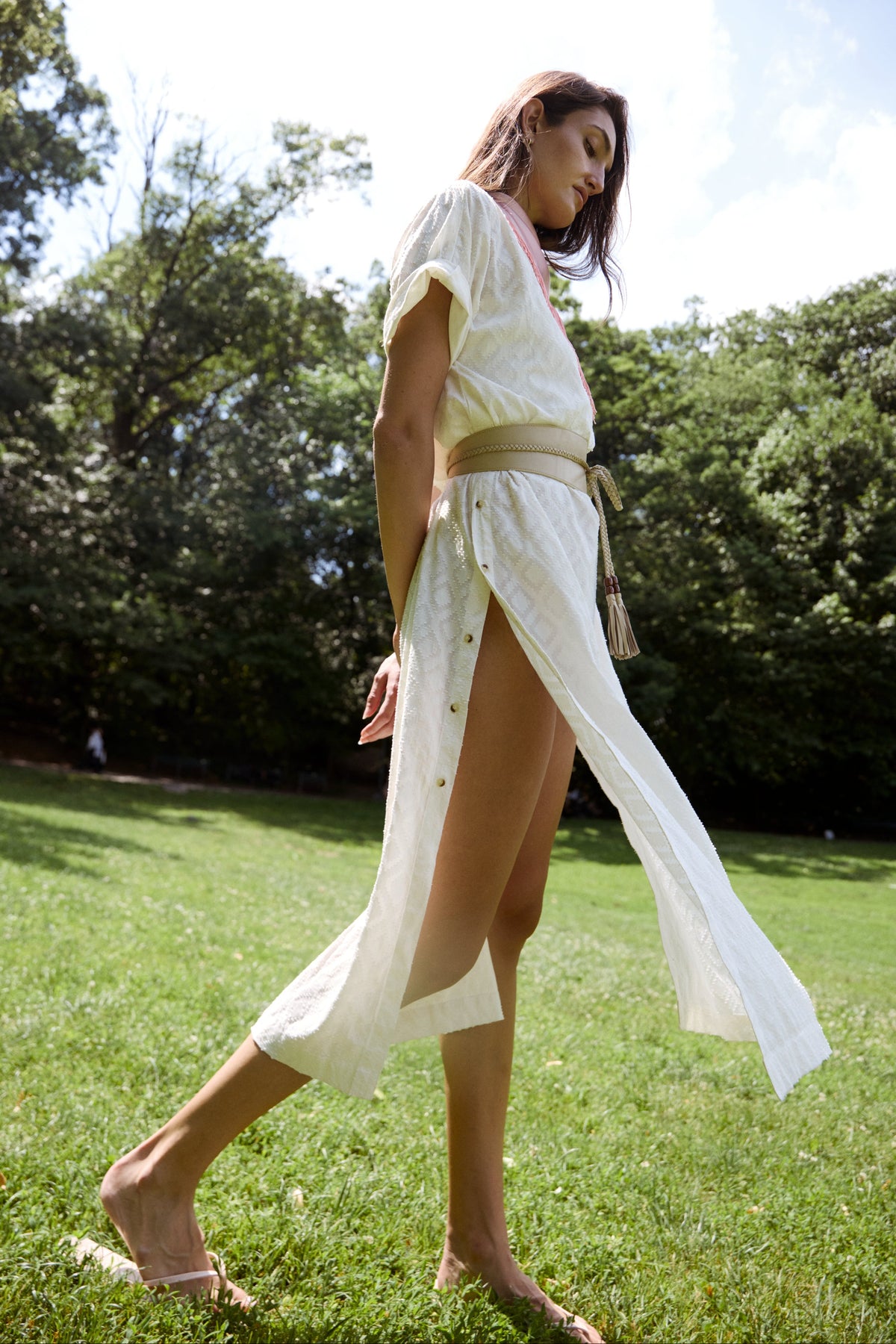 Bari Side Button Dress