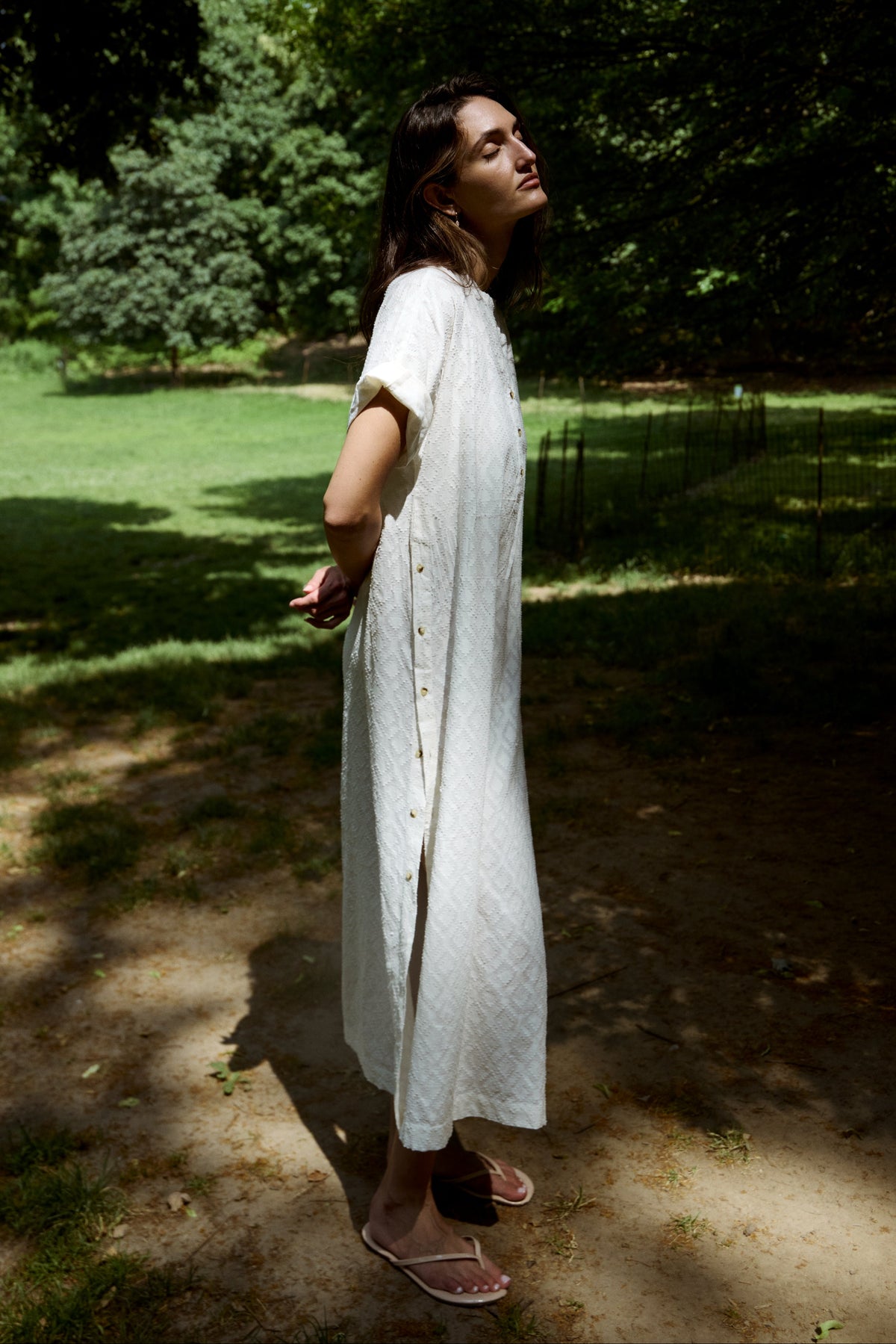 Bari Side Button Dress