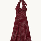 Betina Halter Dress - Polka Dot