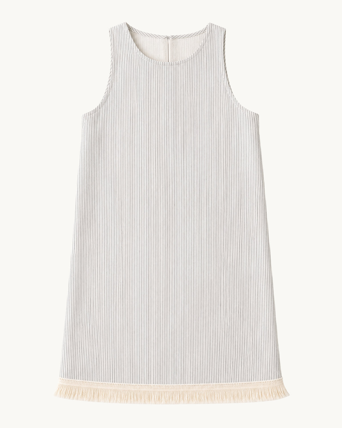 Etta Fringe Shift Dress - Stripe