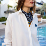 Milla Cotton Long Sleeve Button Down Shirt for Women