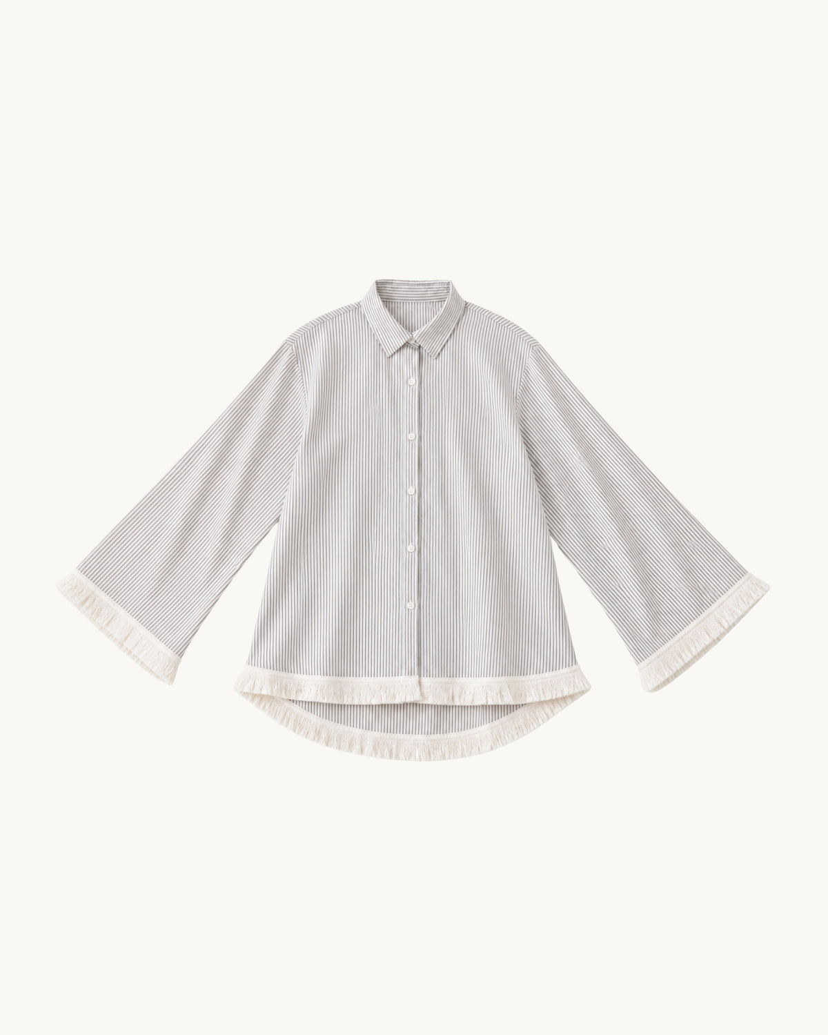 Isola Fringe Shirt - Stripe