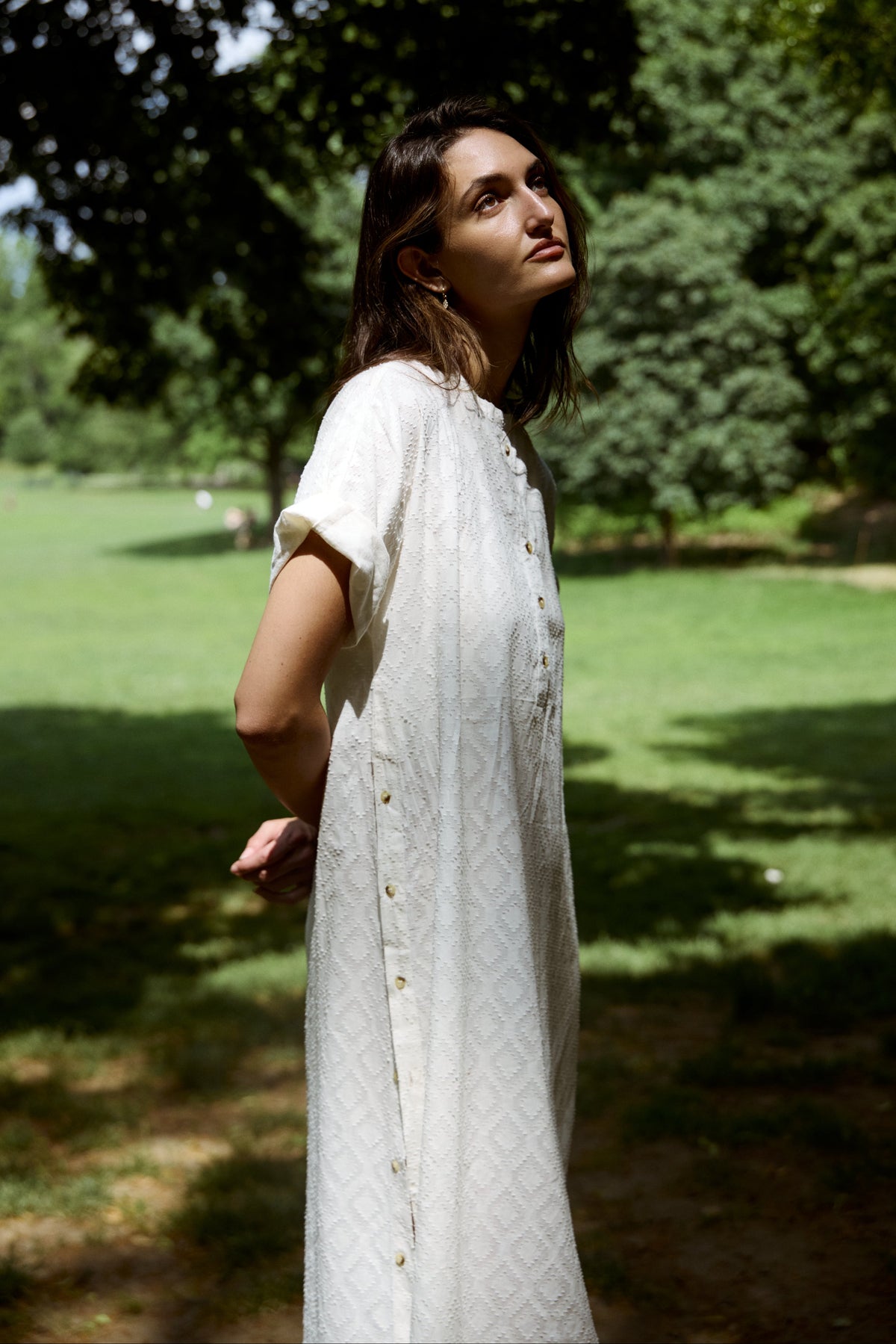 Bari Side Button Dress