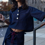 Abel Denim Mini Skirt - Zandra Stone