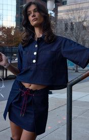 Abel Denim Mini Skirt - Zandra Stone