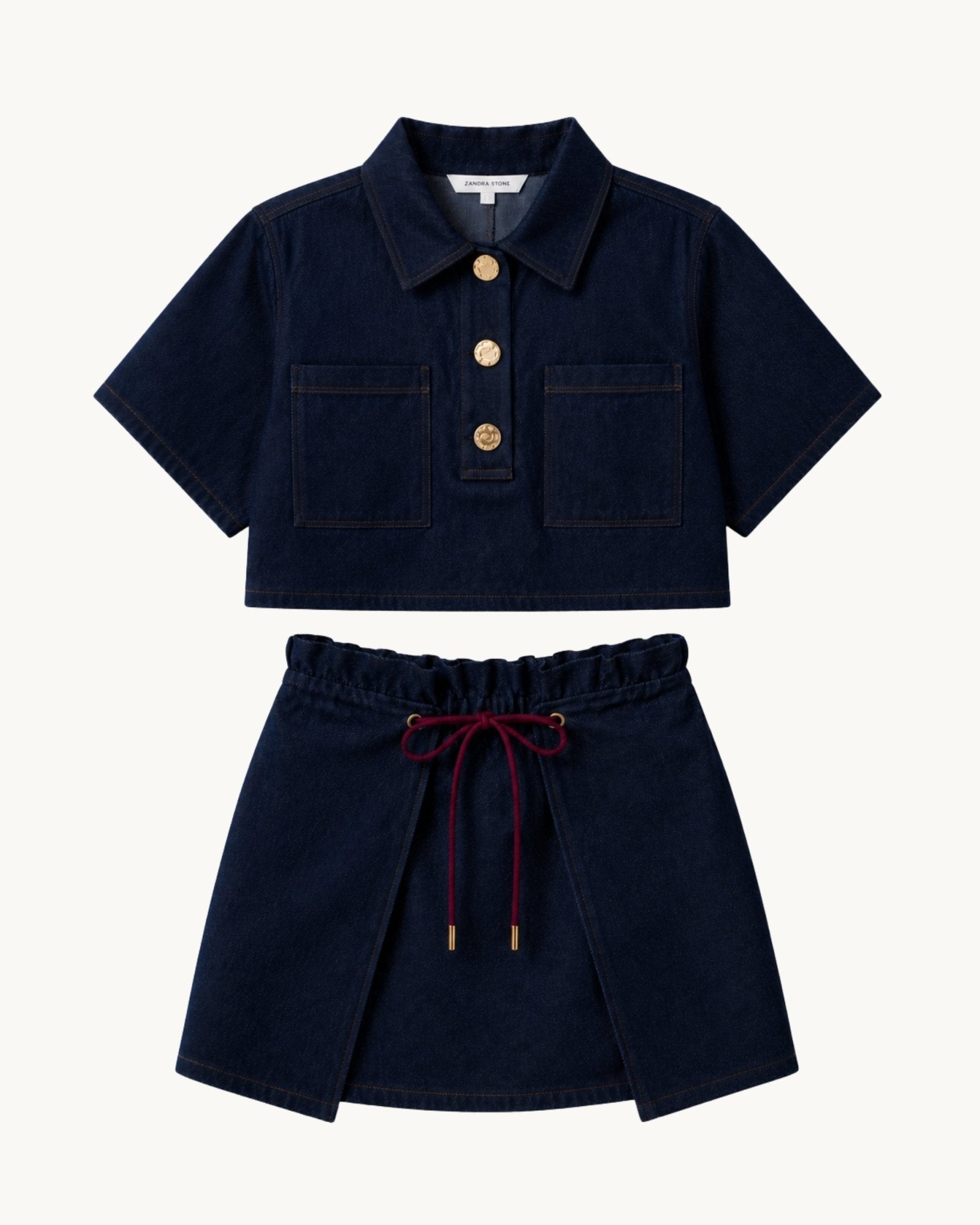 Abel Denim Mini Skirt - Zandra Stone