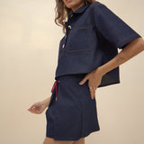 Abel Denim Mini Skirt - Zandra Stone