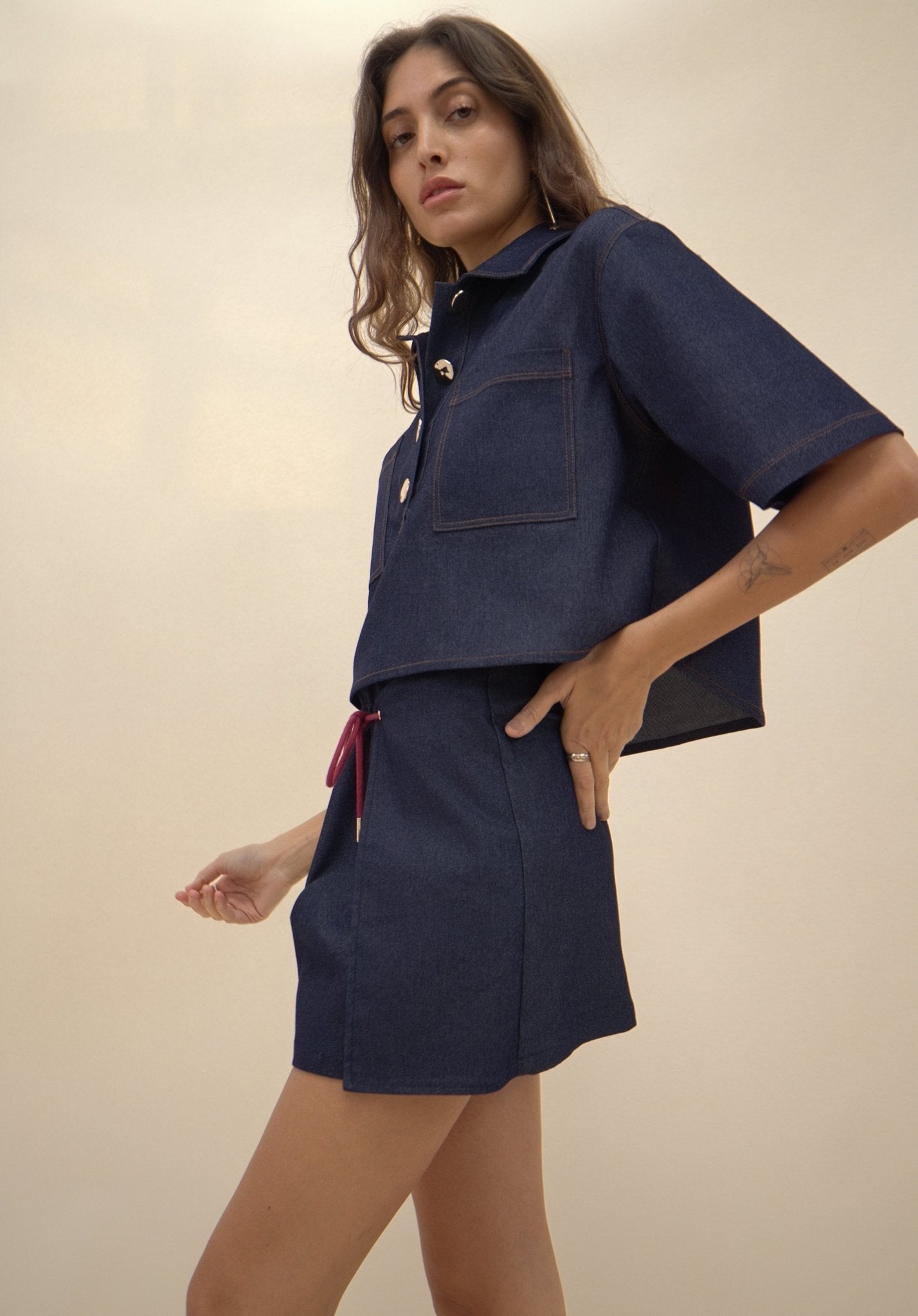 Abel Denim Mini Skirt - Zandra Stone