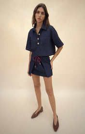 Abel Denim Mini Skirt - Zandra Stone