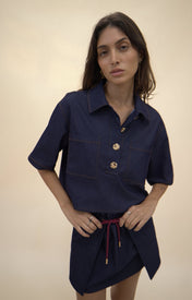 Abel Denim Mini Skirt - Zandra Stone