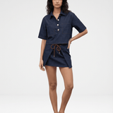 Abel Denim Mini Skirt - Zandra Stone