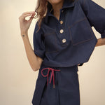 Abel Denim Mini Skirt - Zandra Stone