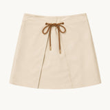 Abel Denim Mini Skirt - Cream - Zandra Stone
