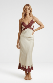 Ander Lace Hem Bias Skirt - Zandra Stone