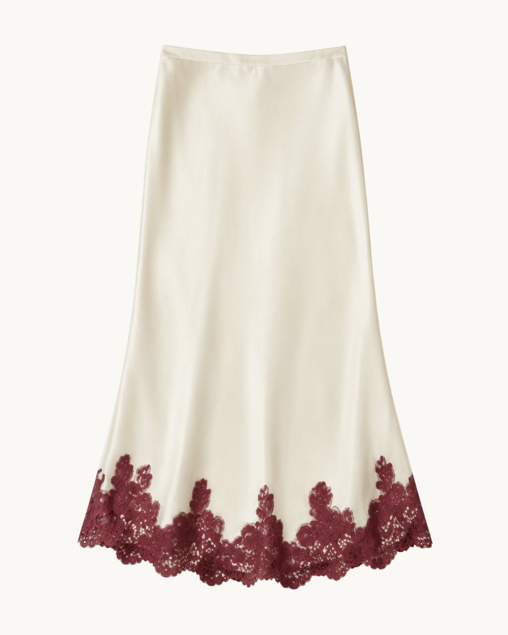Ander Lace Hem Bias Skirt - Zandra Stone