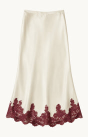 Ander Lace Hem Bias Skirt - Zandra Stone