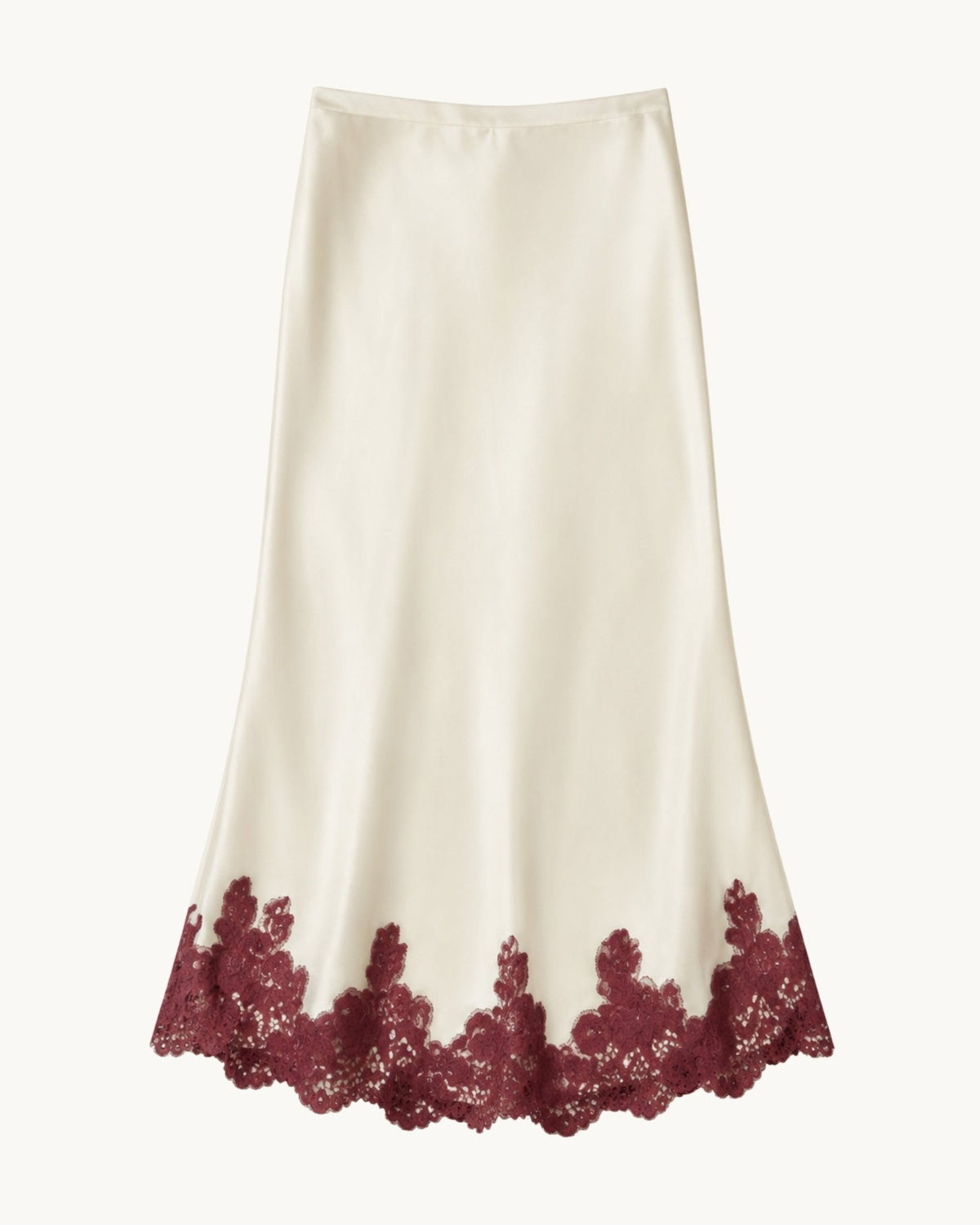 Ander Lace Hem Bias Skirt - Zandra Stone