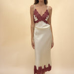 Ander Lace Hem Bias Skirt - Zandra Stone