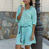 Arata Mint Shirt - Zandra Stone