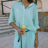 Arata Mint Shirt - Zandra Stone