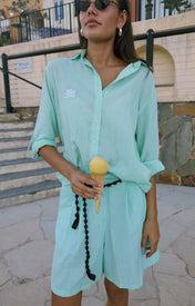 Arata Mint Shirt - Zandra Stone