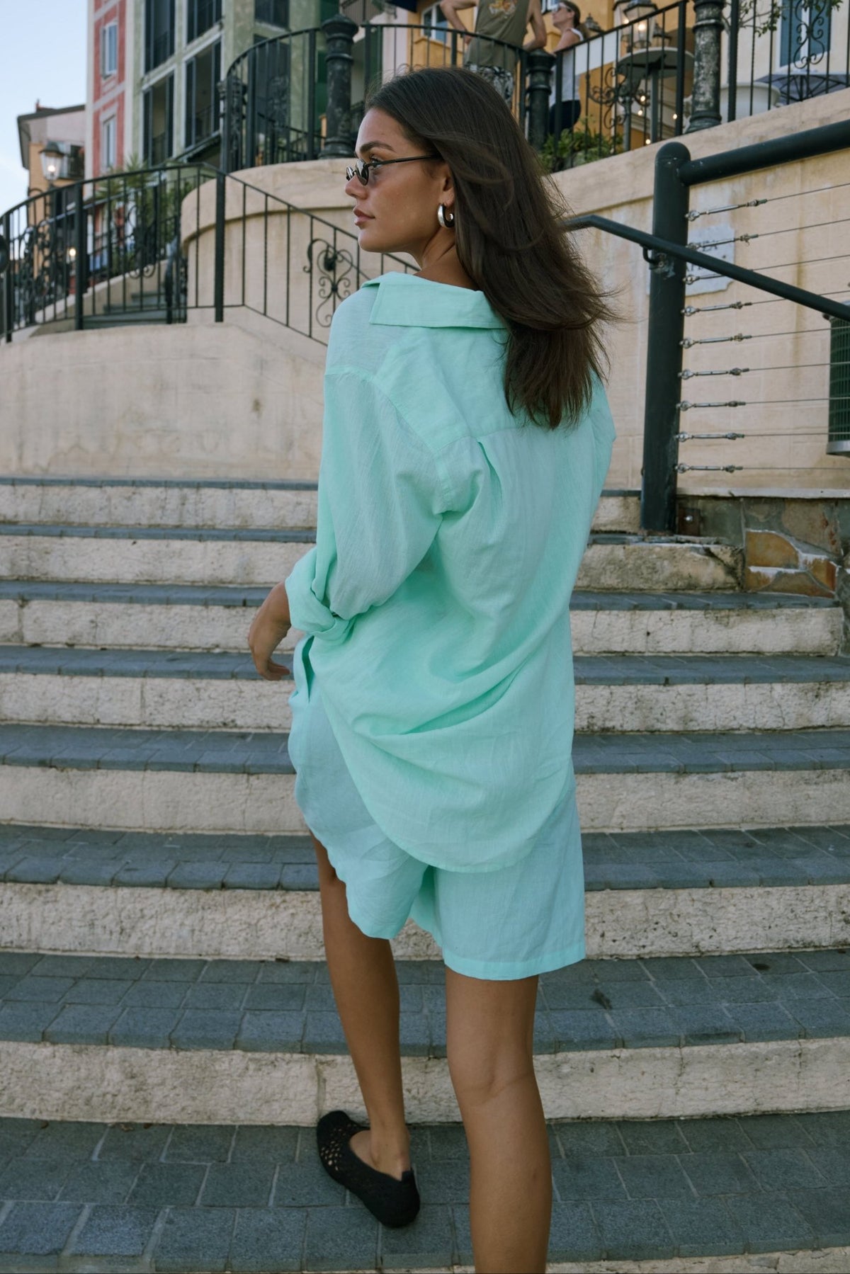 Arata Mint Shirt - Zandra Stone