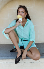 Arata Mint Shirt - Zandra Stone