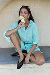 Arata Mint Shirt
