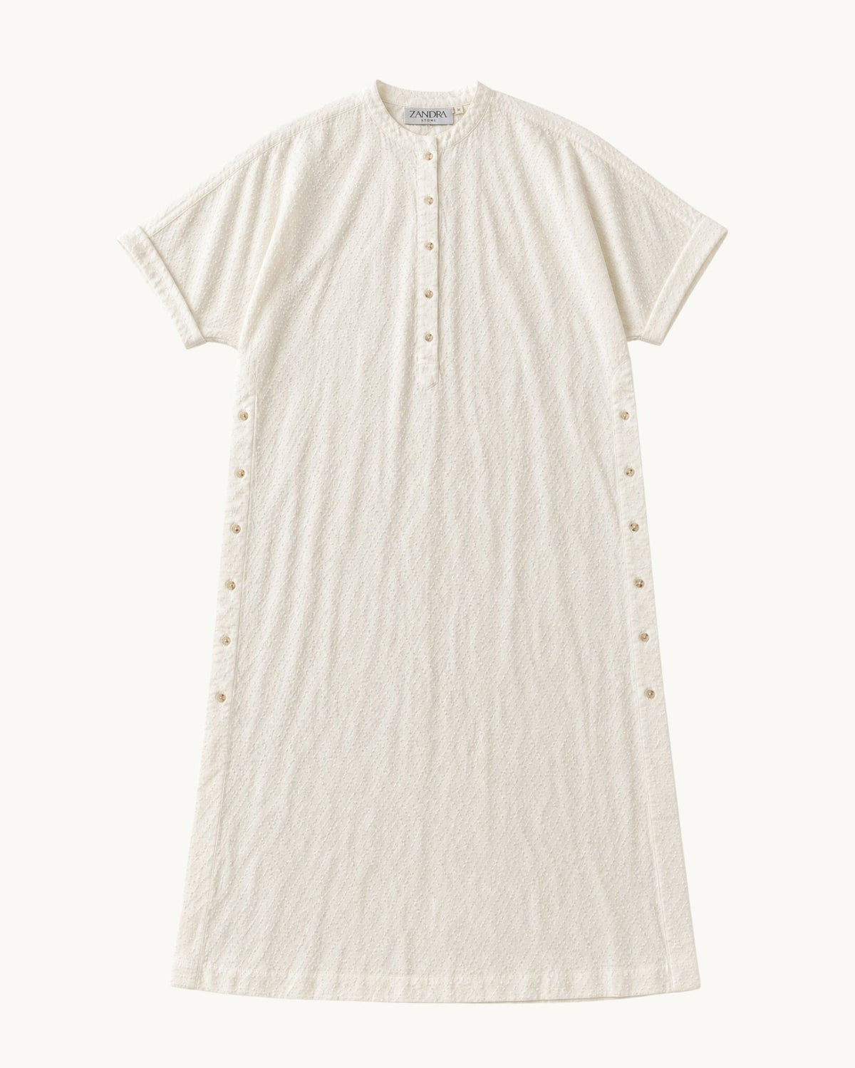 Bari Side Button Dress - Zandra Stone
