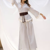 Baxter Leather Wrap Belt - Zandra Stone