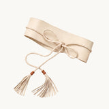 Baxter Leather Wrap Belt - Zandra Stone