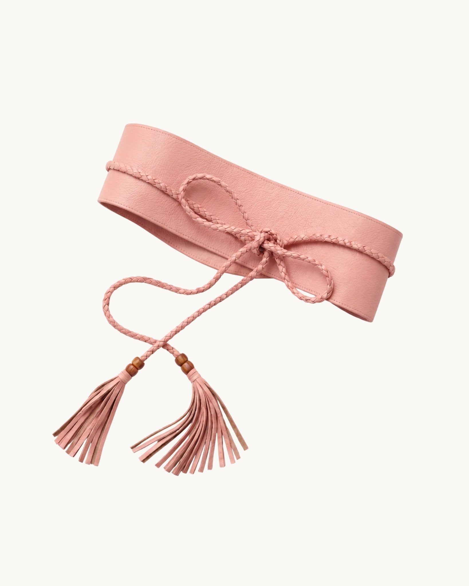 Baxter Leather Wrap Belt - Zandra Stone