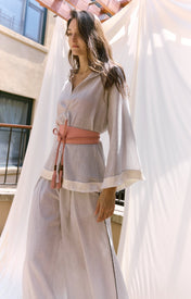 Baxter Leather Wrap Belt - Zandra Stone