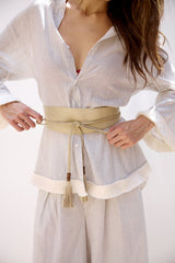 Baxter Leather Wrap Belt
