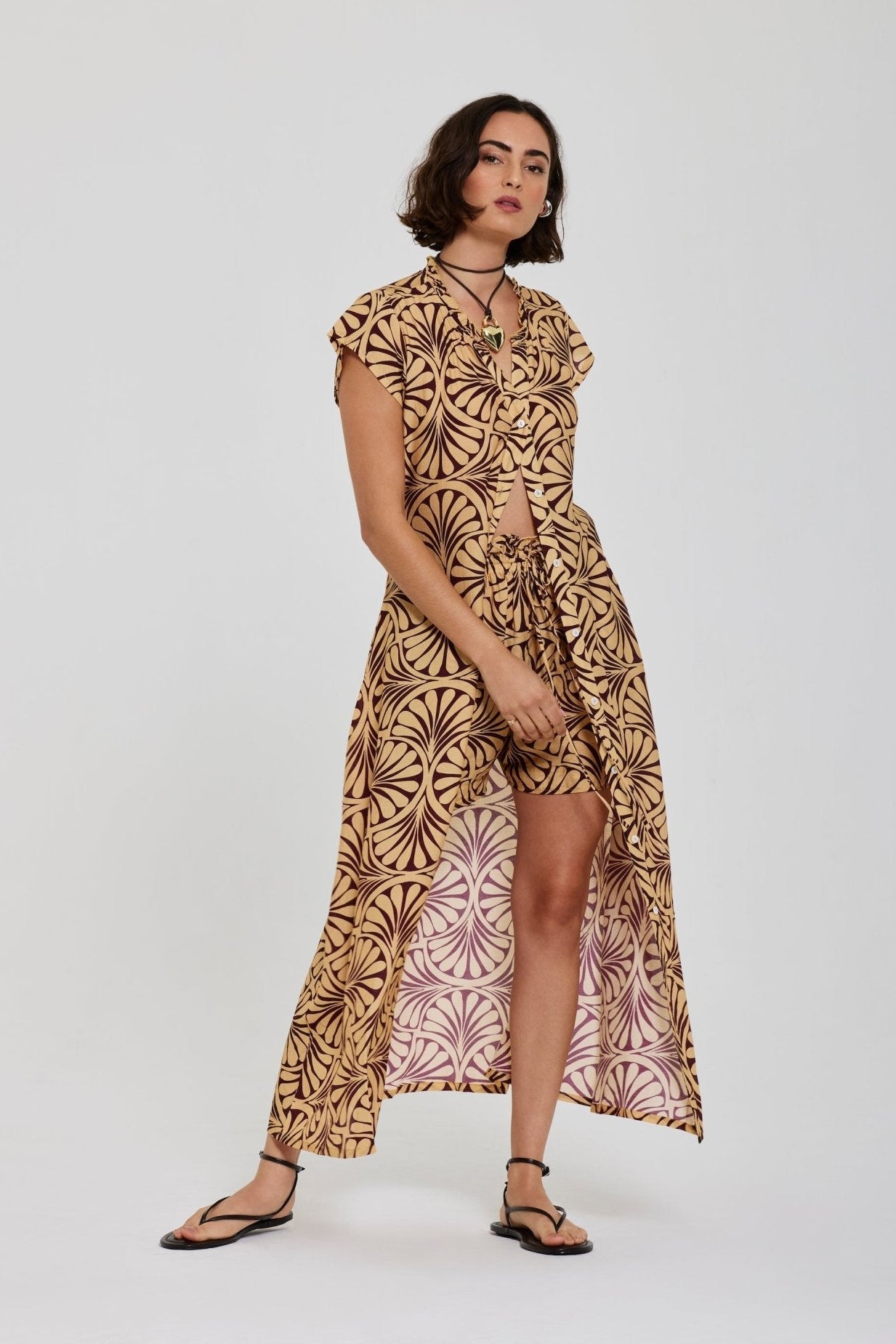 Beattie Printed Short - Zandra Stone