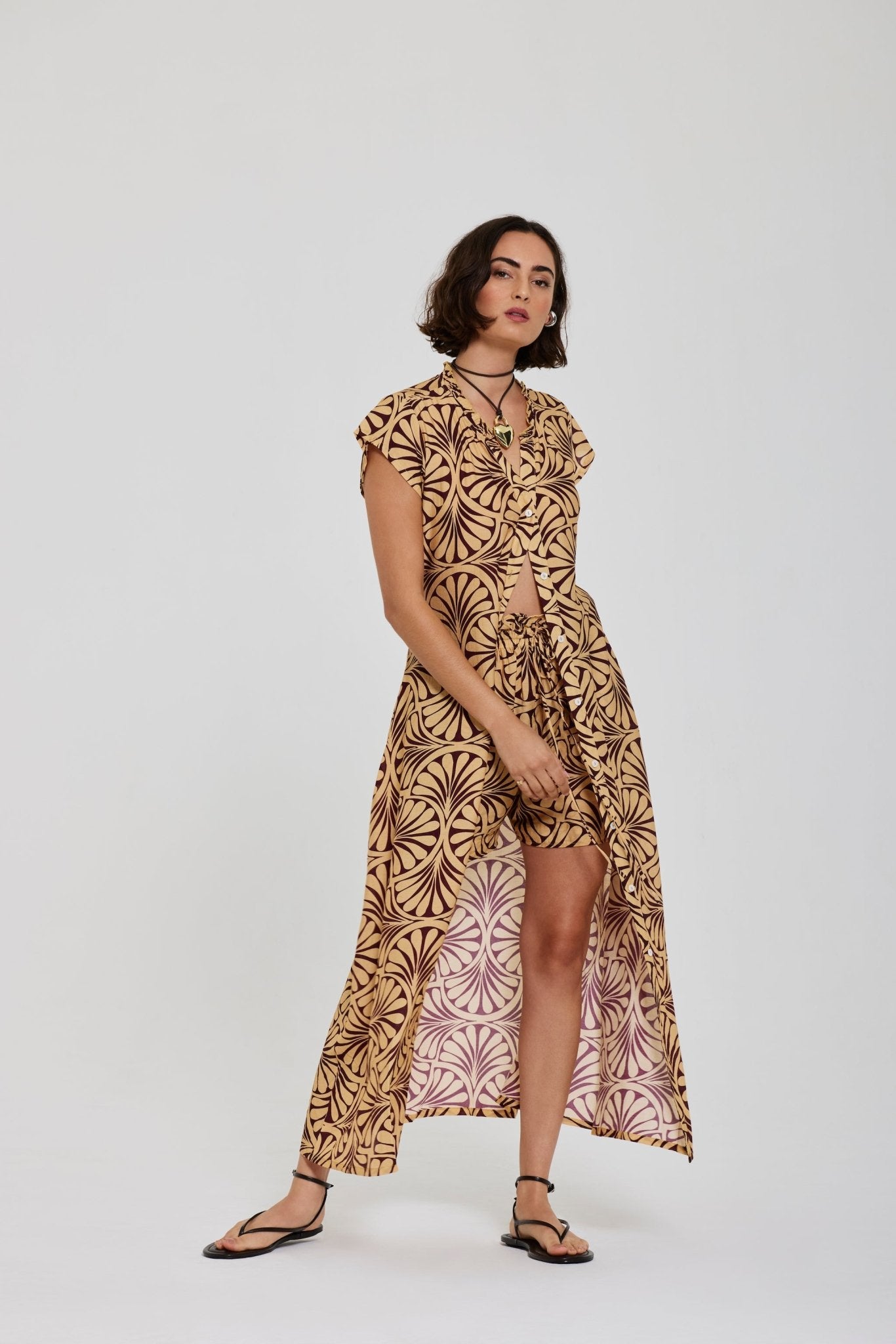 Beattie Printed Short - Zandra Stone