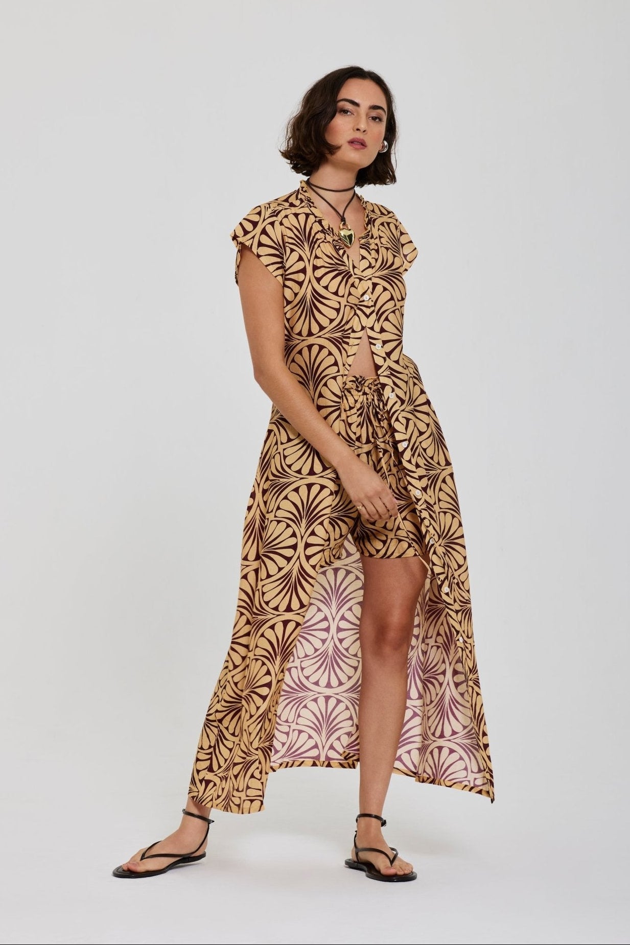 Beattie Printed Short - Zandra Stone