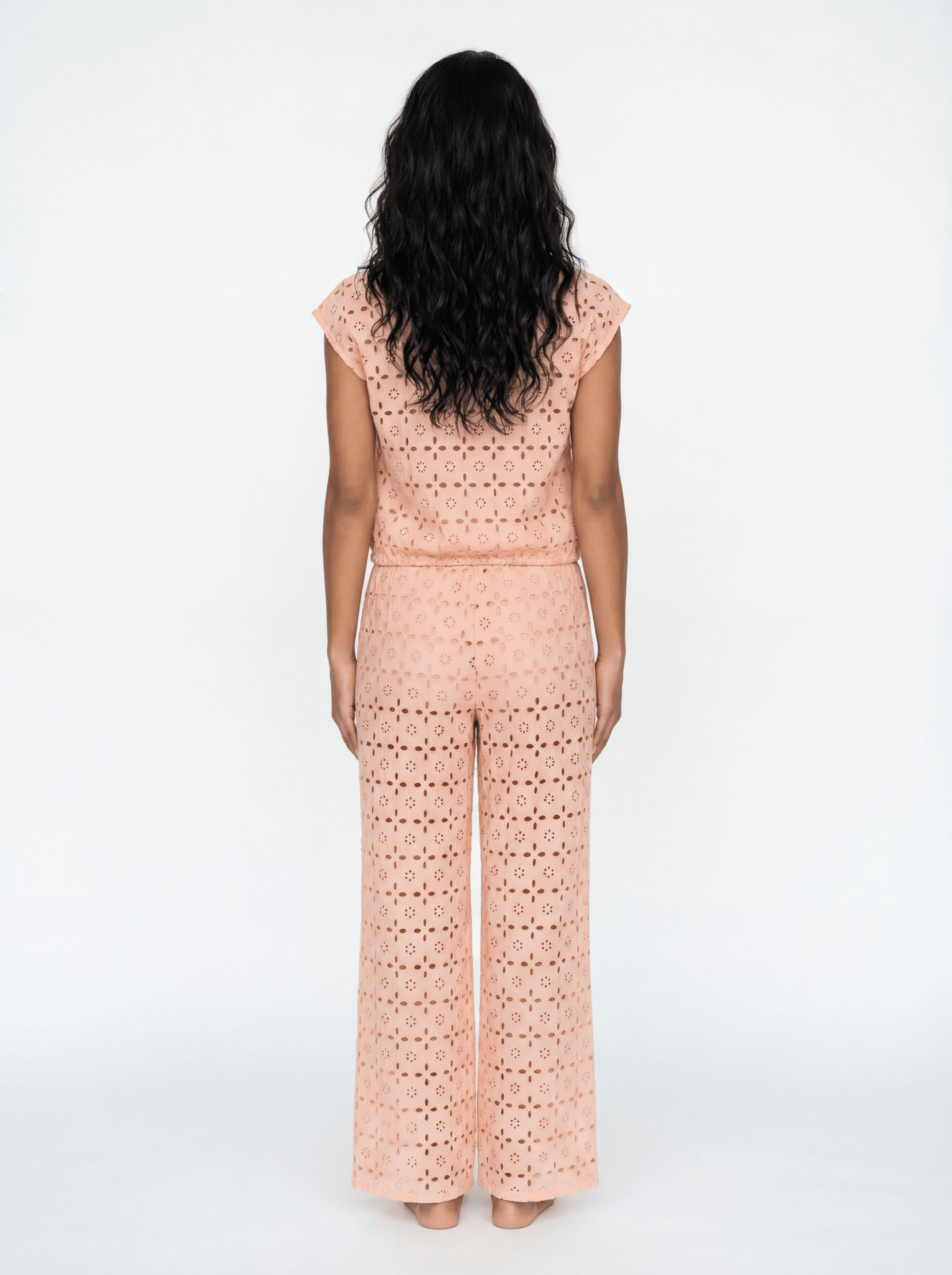 Beth Cotton Eyelet Pant - Zandra Stone