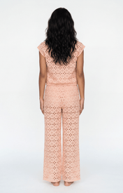 Beth Cotton Eyelet Pant - Zandra Stone