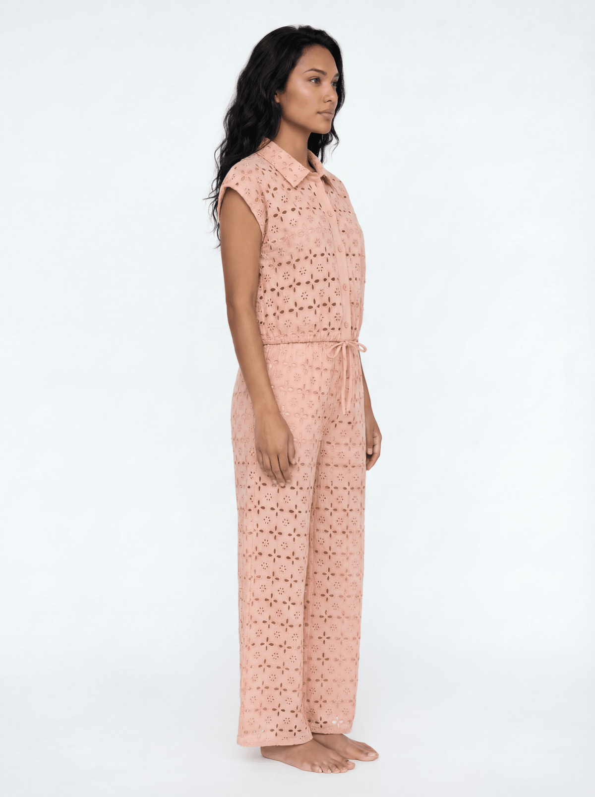 Beth Cotton Eyelet Pant - Zandra Stone