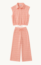 Beth Cotton Eyelet Pant - Zandra Stone