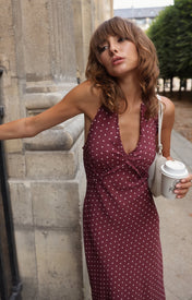 Betina Halter Dress - Polka Dot - Zandra Stone