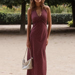 Betina Halter Dress - Polka Dot - Zandra Stone
