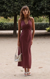 Betina Halter Dress - Polka Dot - Zandra Stone