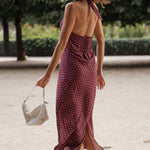 Betina Halter Dress - Polka Dot - Zandra Stone